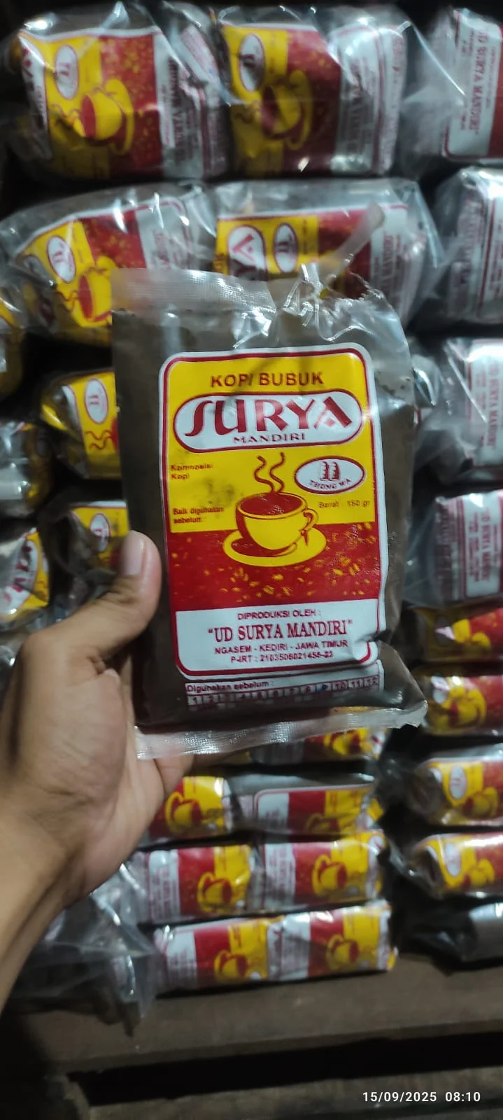 Kopi hitam surya 150gr