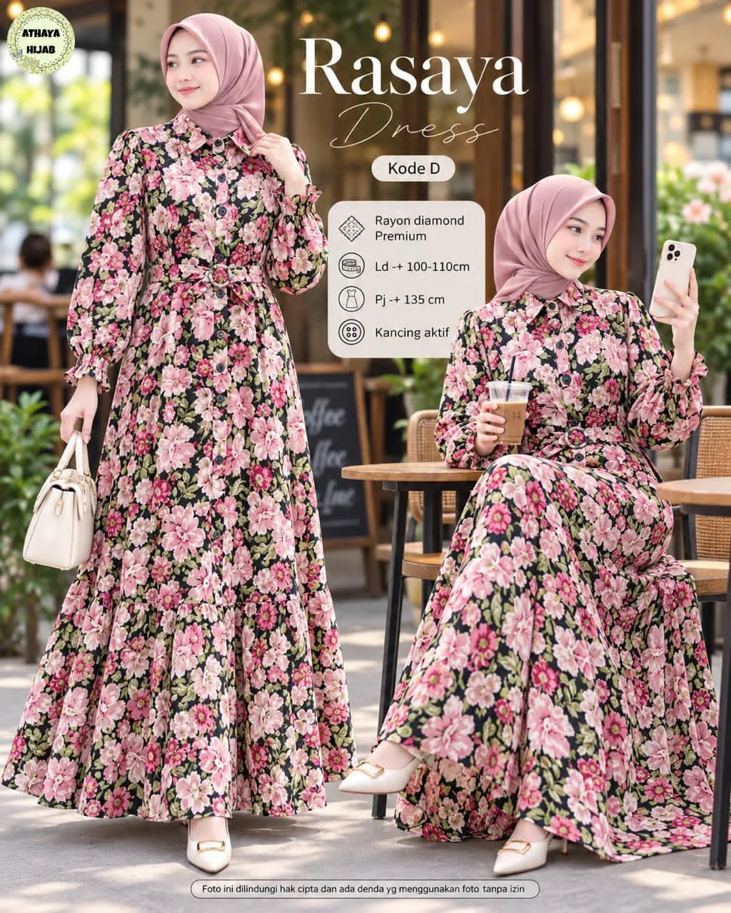 Rasaya Dress.🧥Rayon Diamond Premium