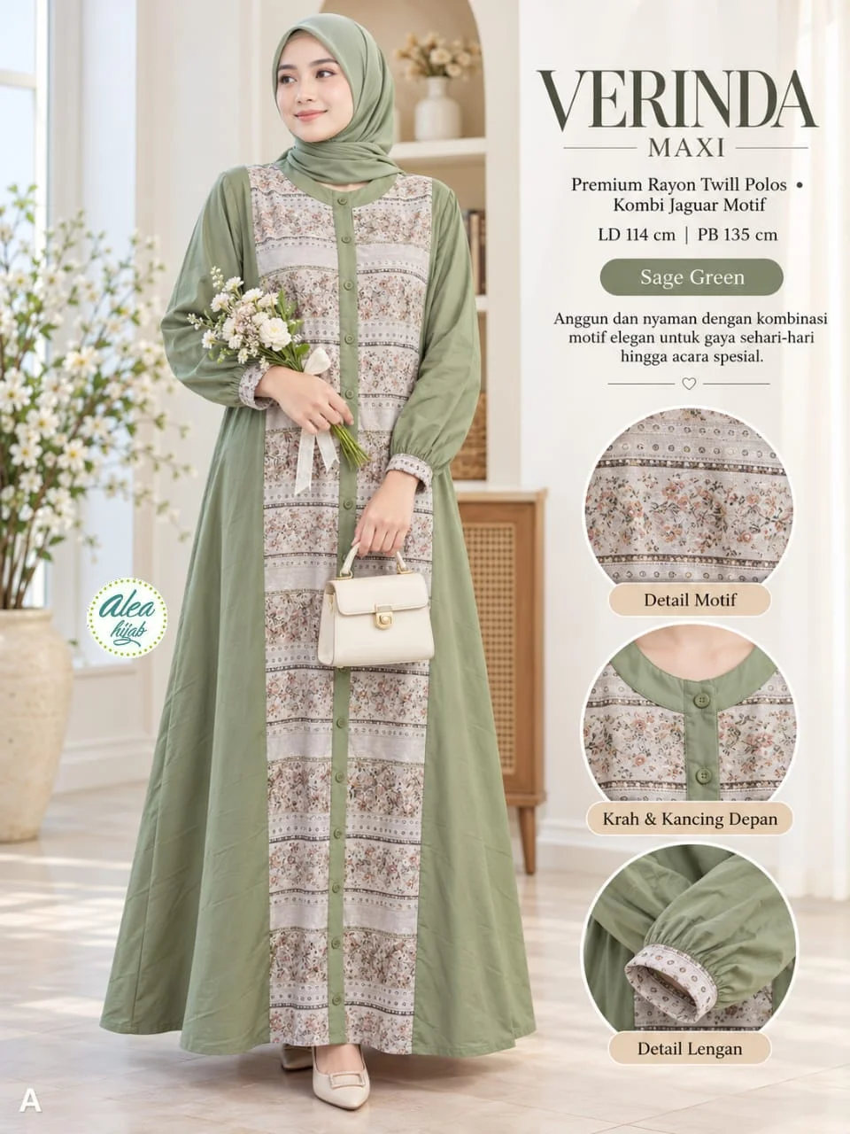 Verinda Maxi.🧥 Premium Rayon Twill Polos